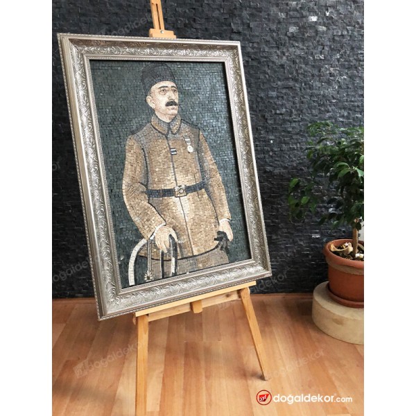 Mermer Mozaik Tablo Osmanlı Padişahşarı Vahdeddin 